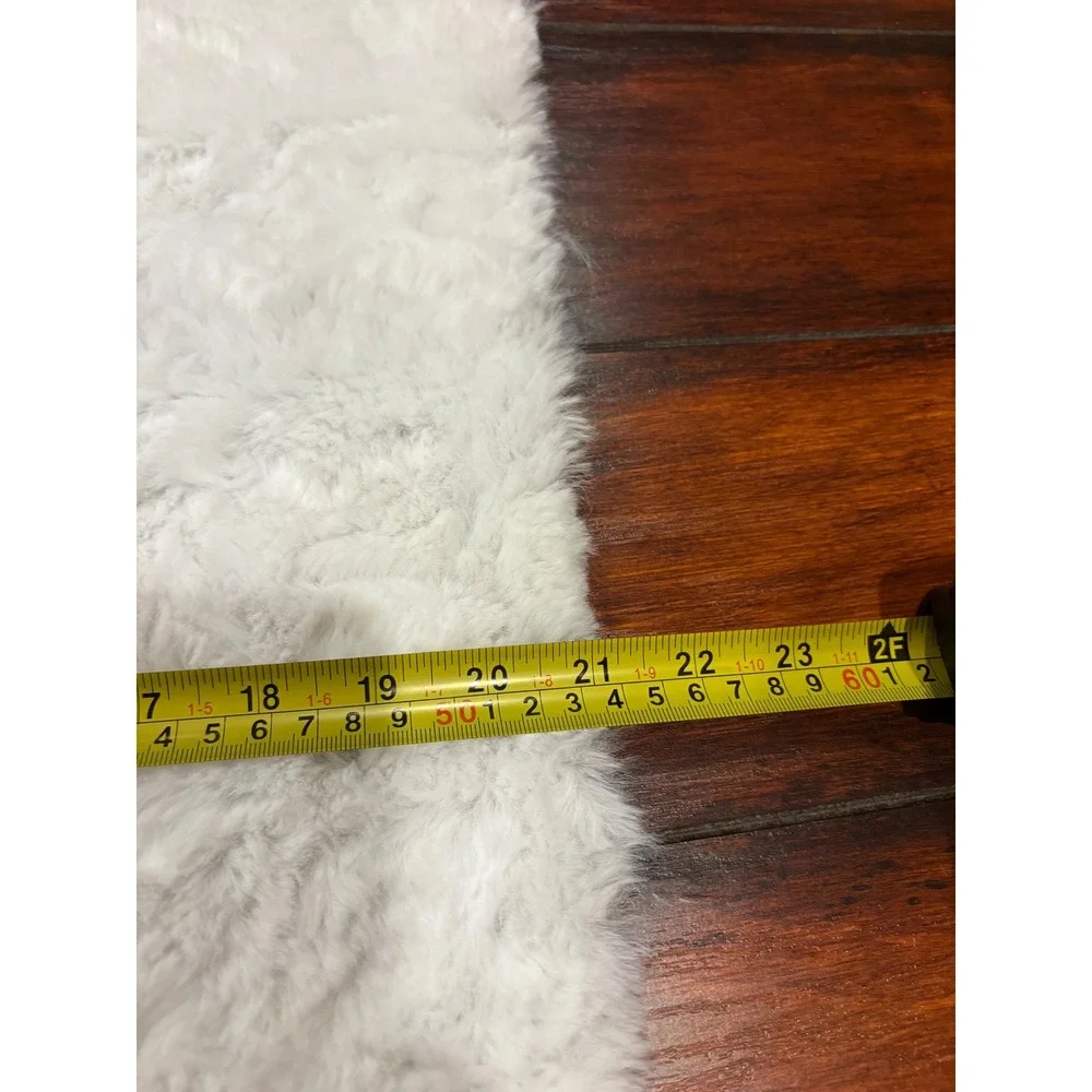 Boho Leopard Print Table‎ Runner Placemat Set Faux Fur Trim